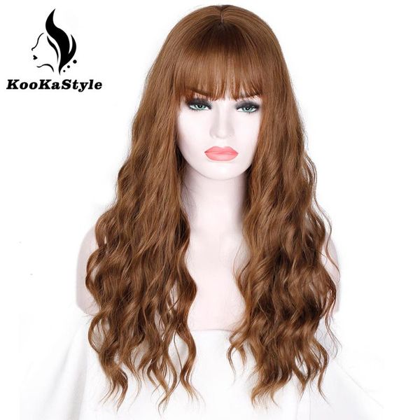 synthetic wigs wig with bangs long wavy cosplay hair brown for black women heat resistant african american
synthetic wigs wig with bangs long wavy cosplay hair brown for black women heat resistant african american