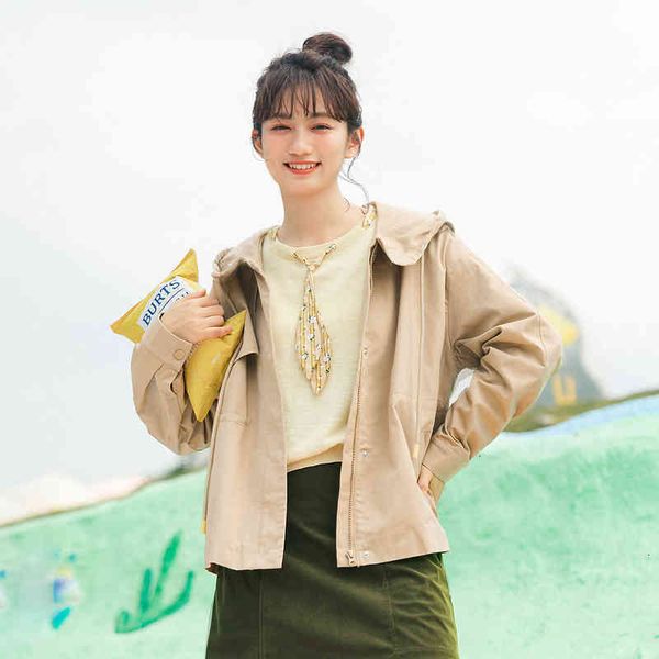women's jackets jackets spring work jacket short loose hooded retro hong kong style versatile cotton coat 6p5n, Black;brown
women's jackets jackets spring work jacket short loose hooded retro hong kong style versatile cotton coat 6p5n, Black;brown