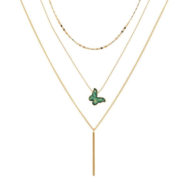 pendant necklaces simple geometric butterfly jewelry multilayer necklace ladies accessories, Silver
pendant necklaces simple geometric butterfly jewelry multilayer necklace ladies accessories, Silver