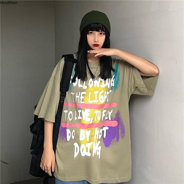 women's t-shirt houthion summer loose all-match o-neck short sleeve fashion casual large size mid-length letter print top, White
women's t-shirt houthion summer loose all-match o-neck short sleeve fashion casual large size mid-length letter print top, White