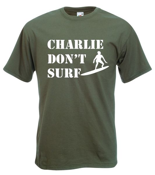 'charlie don't surf' logo t-shirt - apocalypse now, cult movie, vietnam s-xxl, White;black
'charlie don't surf' logo t-shirt - apocalypse now, cult movie, vietnam s-xxl, White;black