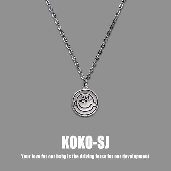 pendant necklaces children's necklace soft girl hip hop bungee personality street, Silver
pendant necklaces children's necklace soft girl hip hop bungee personality street, Silver