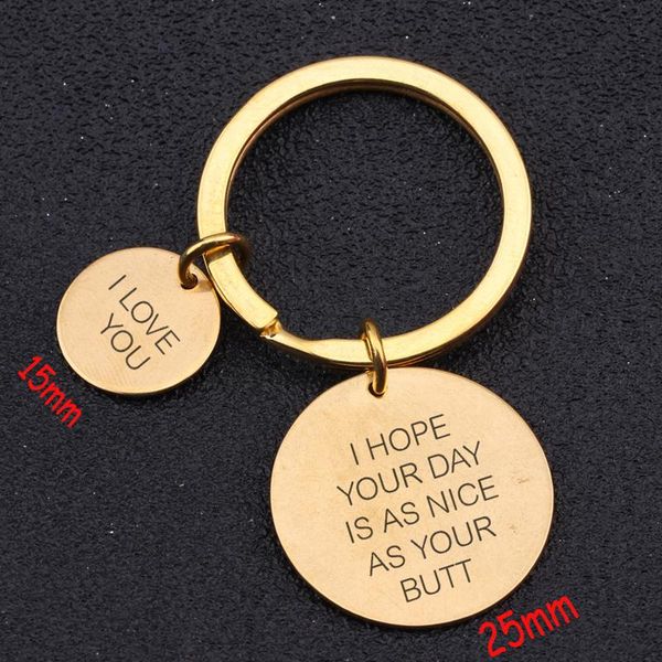 keychains small circle and big combination keychain engraved i love you hope your day is as nice bufor lovers gift, Silver
keychains small circle and big combination keychain engraved i love you hope your day is as nice bufor lovers gift, Silver