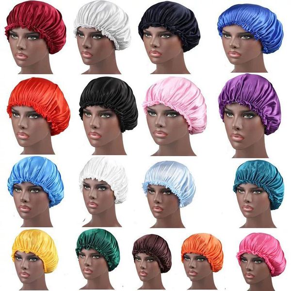 solid color silk satin night hat women head cover sleep caps bonnet hair care fashion accessories, Blue;gray
solid color silk satin night hat women head cover sleep caps bonnet hair care fashion accessories, Blue;gray