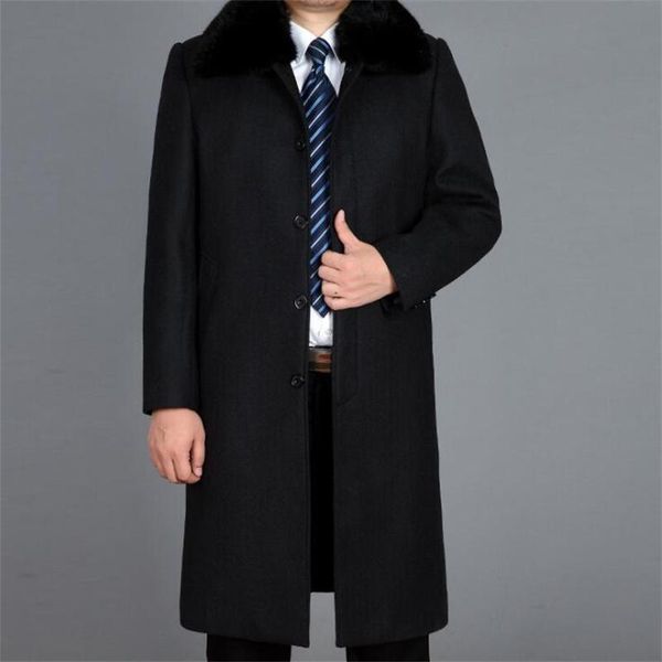men's wool & blends middle-aged woolen coat mens dad wears over-the-knee plus size windbreaker thick long cashmere male autumn and wint, Black
men's wool & blends middle-aged woolen coat mens dad wears over-the-knee plus size windbreaker thick long cashmere male autumn and wint, Black