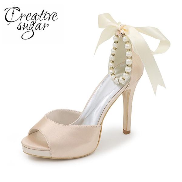 dress shoes creativesugar pearl beads ankle strap ribbon bow open toe separate pumps lady satin evening bridal wedding party, Black
dress shoes creativesugar pearl beads ankle strap ribbon bow open toe separate pumps lady satin evening bridal wedding party, Black