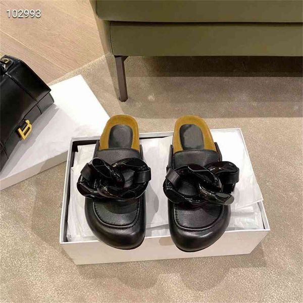 70% off wholesale sandals flip-flops co chain baotou half slippers for to wear flat bottom leather muller and lefu shoes, Black
70% off wholesale sandals flip-flops co chain baotou half slippers for to wear flat bottom leather muller and lefu shoes, Black