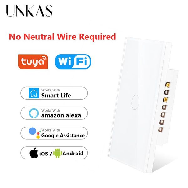 smart home control unkas wifi touch switch no neutral wire required 1/2/3 gang light 220v support alexa tuya app 433rf remote
smart home control unkas wifi touch switch no neutral wire required 1/2/3 gang light 220v support alexa tuya app 433rf remote