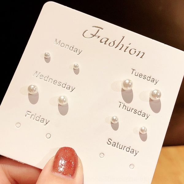 lyzx korean version simple 6 and pairs women's suits with one week korean version of simple 6 and earrings stud pairs of women's s, Golden;silver
lyzx korean version simple 6 and pairs women's suits with one week korean version of simple 6 and earrings stud pairs of women's s, Golden;silver