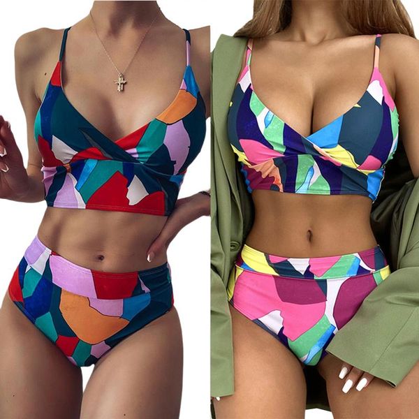 fitness women fashion 2-piece swimming suit sleeveless geometric print +bottoms set for ladies one-piece suits
fitness women fashion 2-piece swimming suit sleeveless geometric print +bottoms set for ladies one-piece suits