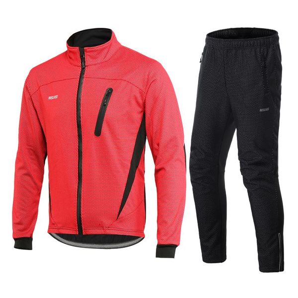 racing jackets men winter cycling clothing set long sleeve windproof bicycle jersey with pants outdoor running sports jacket activewear, Black;red
racing jackets men winter cycling clothing set long sleeve windproof bicycle jersey with pants outdoor running sports jacket activewear, Black;red