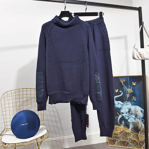 autumn plus size two piece set women winter cashmere sweater pullover long sleeve temperament pants female outfits h966 women's, White
autumn plus size two piece set women winter cashmere sweater pullover long sleeve temperament pants female outfits h966 women's, White