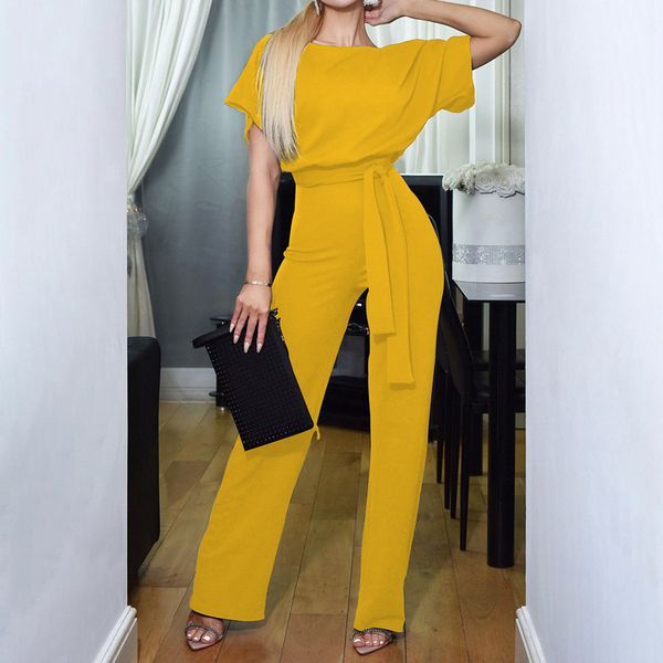 elegant short sleeve lace up jumpsuit women summer 2021 fashion casual o-neck solid slim clothes pink rompers womens jumpsuit, Black;white
elegant short sleeve lace up jumpsuit women summer 2021 fashion casual o-neck solid slim clothes pink rompers womens jumpsuit, Black;white