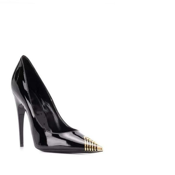 designer classic women's dress shoes patent leather pointed high heels luxury business shallow mouth sandals, Black
designer classic women's dress shoes patent leather pointed high heels luxury business shallow mouth sandals, Black