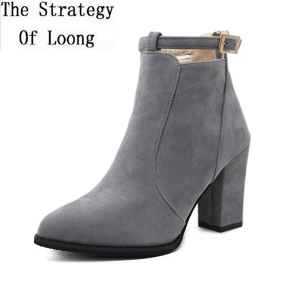 boots women spring autumn flock vamp ankle lace-up pointed toe high square heels non-slip rubber behind zipper 20211013, Black
boots women spring autumn flock vamp ankle lace-up pointed toe high square heels non-slip rubber behind zipper 20211013, Black