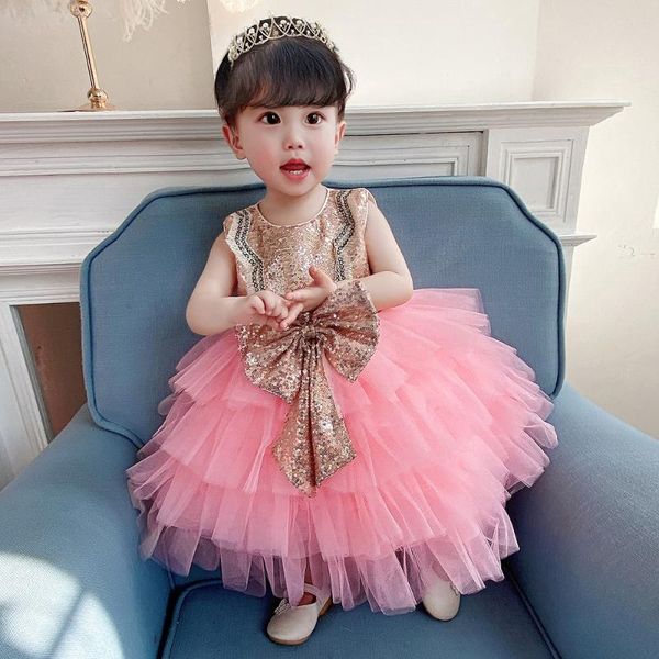 girl's dresses toddler baby girl dress big bow sequins infant baptism clothing princess cake for kids birthday party clothes vestidos, Red;yellow
girl's dresses toddler baby girl dress big bow sequins infant baptism clothing princess cake for kids birthday party clothes vestidos, Red;yellow