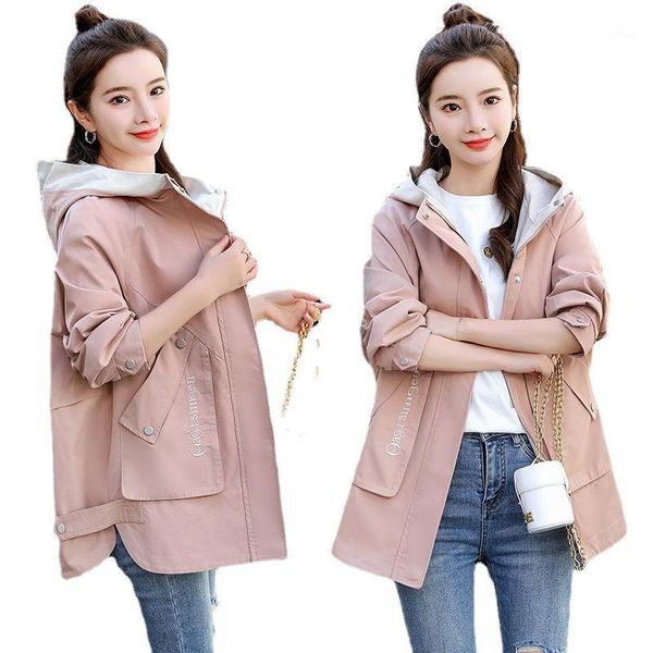 women's wool & blends women jacket 2021 autumn fashion female windbreaker long sleeve hooded basic coat loose pocket jackets casual out, Black
women's wool & blends women jacket 2021 autumn fashion female windbreaker long sleeve hooded basic coat loose pocket jackets casual out, Black