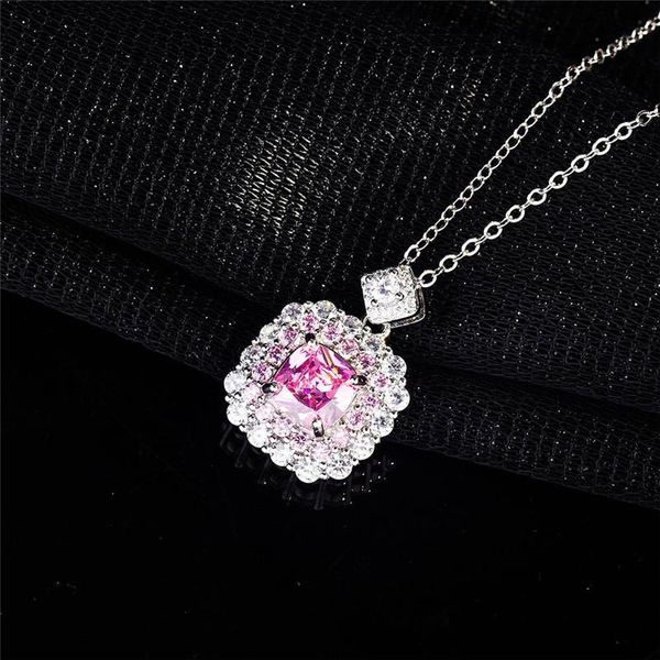 pendant necklaces caoshi gorgeous yellow/pink cubic zirconia necklace for women temperament sweet statement jewelry delicate accessories, Silver
pendant necklaces caoshi gorgeous yellow/pink cubic zirconia necklace for women temperament sweet statement jewelry delicate accessories, Silver