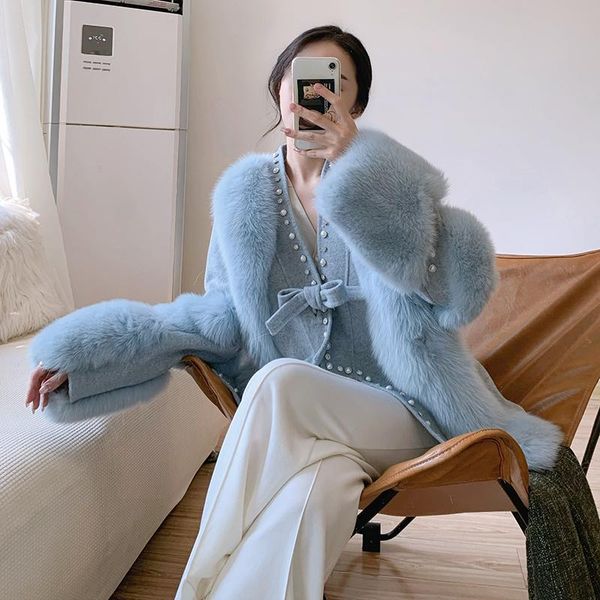 women's fur & faux winter coat jacket long sleeves natural coats wool blend with, Black
women's fur & faux winter coat jacket long sleeves natural coats wool blend with, Black