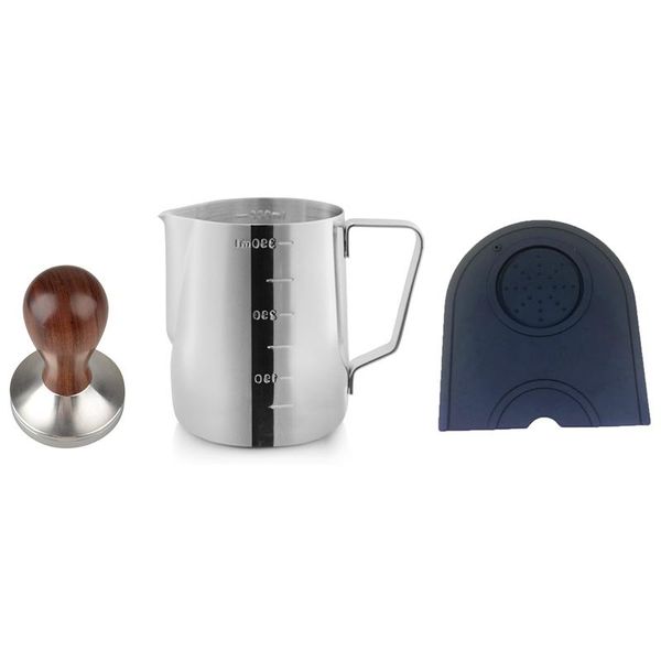 spoons 3pcs/set coffee utensils 51mm wooden handle powder tamper silicone grinding pad 350ml pull flower cylinder
spoons 3pcs/set coffee utensils 51mm wooden handle powder tamper silicone grinding pad 350ml pull flower cylinder