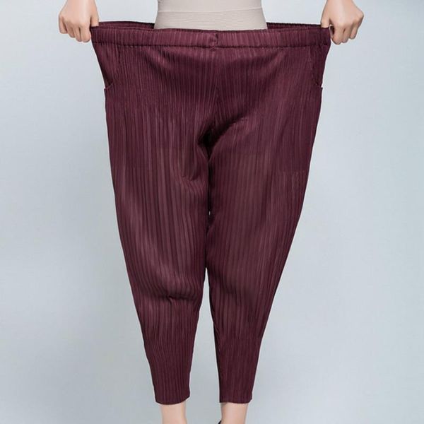 women's pants & capris plus size for women 45-75kg summer fashion oversized elastic loose miyake pleated solid color casual ankle lengt, Black;white
women's pants & capris plus size for women 45-75kg summer fashion oversized elastic loose miyake pleated solid color casual ankle lengt, Black;white