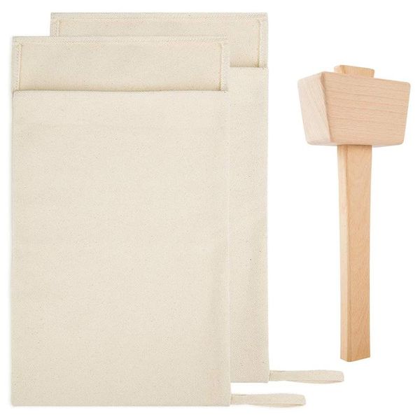 storage bags pack of 2 lewis and 1 piece ice mallet set-reusable canvas crushed with wooden for home party bar
storage bags pack of 2 lewis and 1 piece ice mallet set-reusable canvas crushed with wooden for home party bar