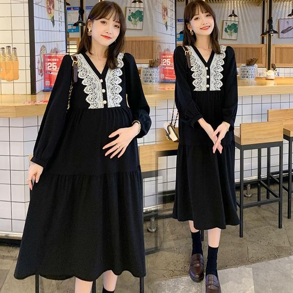 maternity dresses 8940# autumn winter korean fashion long dress elegant chic ins a line clothes for pregnant women pregnancy clothing, White
maternity dresses 8940# autumn winter korean fashion long dress elegant chic ins a line clothes for pregnant women pregnancy clothing, White
