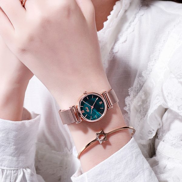gedi fashion literary small green korean leisure quartz watch temperament network chain women's watch, Slivery;brown
gedi fashion literary small green korean leisure quartz watch temperament network chain women's watch, Slivery;brown
