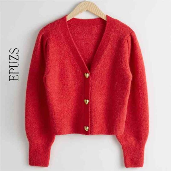 red cardigans sweater women knitted female casual v-neck s pull femme korean winter clothes 210521, White
red cardigans sweater women knitted female casual v-neck s pull femme korean winter clothes 210521, White