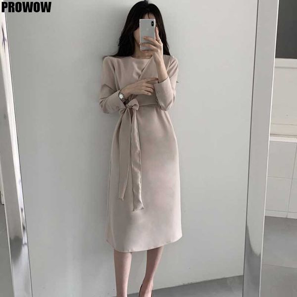 2021 elegant one-piece women long sleeve dress spring autumn fashion korean vintage bandage waist dress ladies office dresses, Black;gray
2021 elegant one-piece women long sleeve dress spring autumn fashion korean vintage bandage waist dress ladies office dresses, Black;gray
