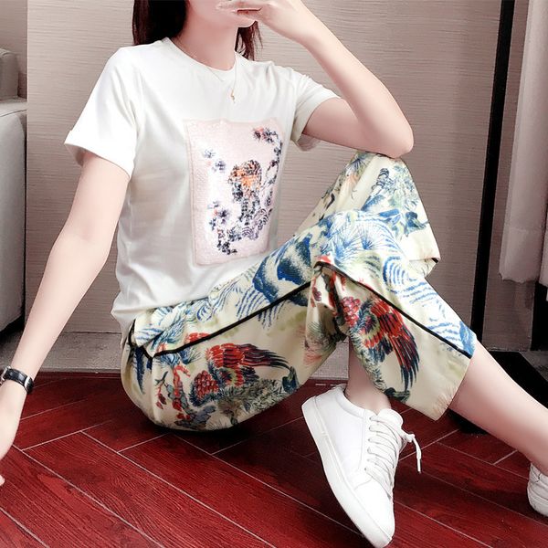 tracksuits fashion sport suit decor sports women's summer 2021 korean trend foreign goddess temperament leisure two piece set, Gray
tracksuits fashion sport suit decor sports women's summer 2021 korean trend foreign goddess temperament leisure two piece set, Gray