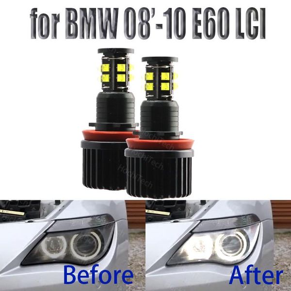 car headlights 240w led angel eye bulbs 6000k diamond white 4000lm for 2008-2010 5 series e60 (lci)
car headlights 240w led angel eye bulbs 6000k diamond white 4000lm for 2008-2010 5 series e60 (lci)