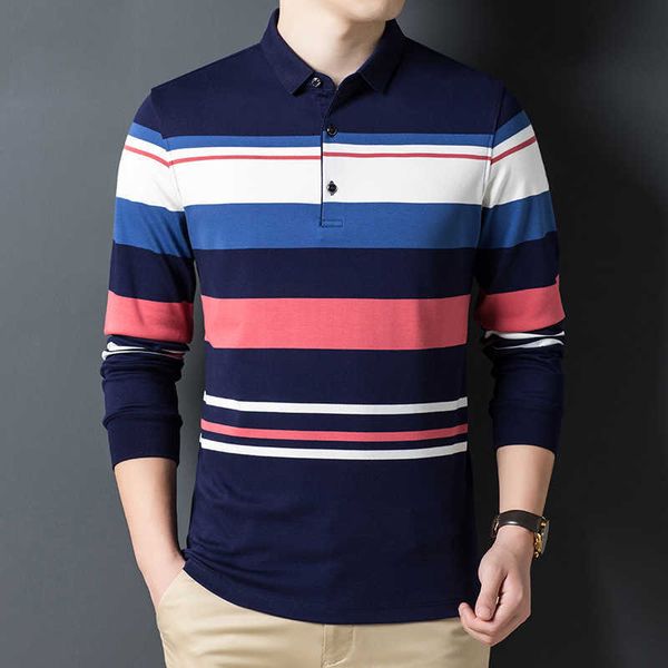men's polos autumn stripe stitching men cotton long sleeve business casual classic polo shirt brand clothes 9bsy, White;black
men's polos autumn stripe stitching men cotton long sleeve business casual classic polo shirt brand clothes 9bsy, White;black