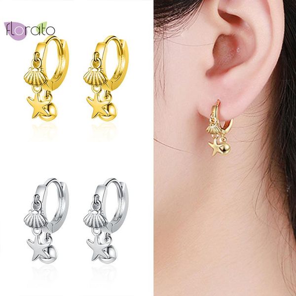 hoop & huggie 925 sterling silver ear buckle exquisite shell star decoration pendant luxurious elegant earrings for women birthday gifts, Golden;silver
hoop & huggie 925 sterling silver ear buckle exquisite shell star decoration pendant luxurious elegant earrings for women birthday gifts, Golden;silver