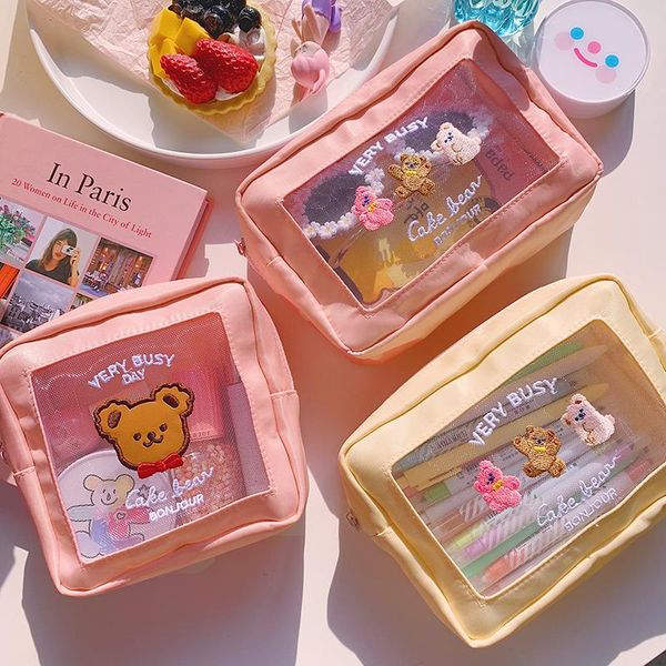 pencil bags cute embroidery case girl bear large capacity pen pouch ins kawaii makeup storage bag portable travel organzier
pencil bags cute embroidery case girl bear large capacity pen pouch ins kawaii makeup storage bag portable travel organzier
