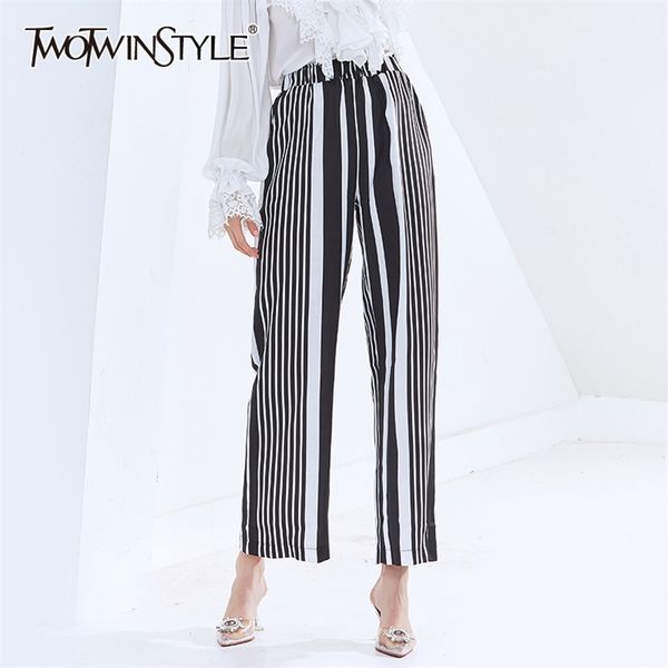 striped chiffon trousers for women wide leg pants palazzon elastic high waist casual clothes spring fashion 210521, Black;white
striped chiffon trousers for women wide leg pants palazzon elastic high waist casual clothes spring fashion 210521, Black;white