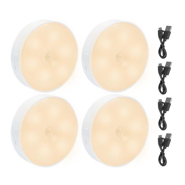 night lights 4pcs/set led pir motion sensor light usb rechargeable wall lamp under cabinet closet lamps kitchen bedroom lighting
night lights 4pcs/set led pir motion sensor light usb rechargeable wall lamp under cabinet closet lamps kitchen bedroom lighting