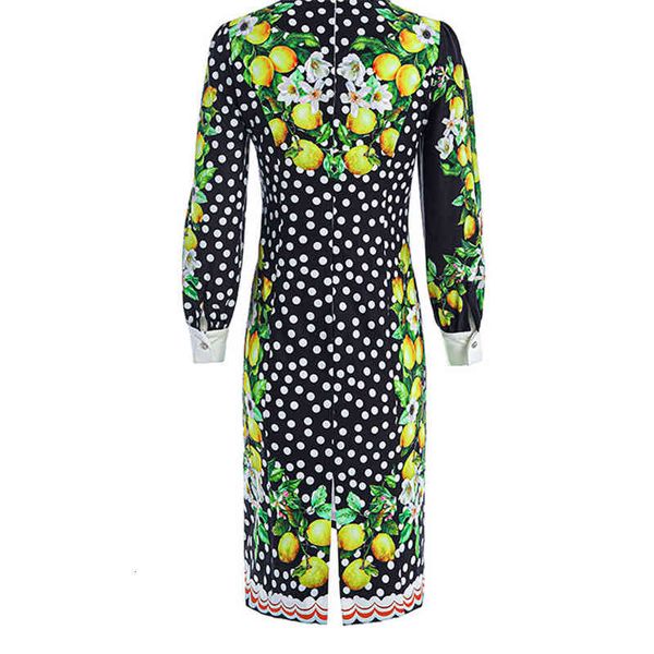 spring fruit dot print dress high-quality runway women elegant beading dressed lady in office bathrobe femme, Black;gray
spring fruit dot print dress high-quality runway women elegant beading dressed lady in office bathrobe femme, Black;gray
