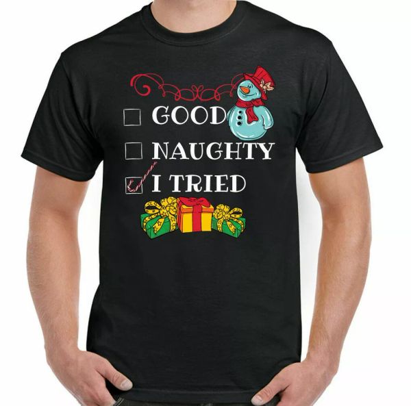 funny christmas t-shirt i tried men secret santa christmas gift bas tank, White;black
funny christmas t-shirt i tried men secret santa christmas gift bas tank, White;black