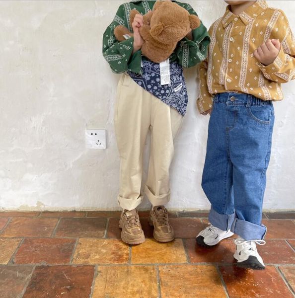 trousers 2021 girls boys denim long pants autumn cotton fashion kids 2-8t xy394, Blue
trousers 2021 girls boys denim long pants autumn cotton fashion kids 2-8t xy394, Blue