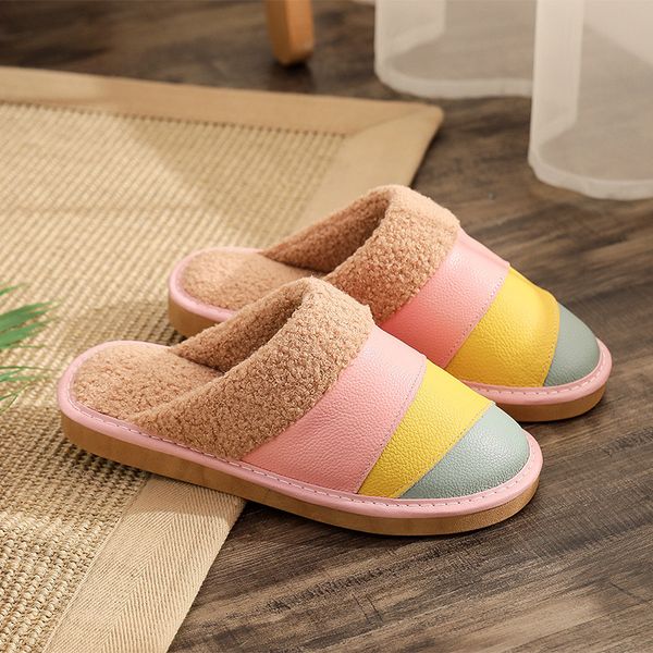 winter cotton slippers female lovely home indoor warm male plush couple, Black
winter cotton slippers female lovely home indoor warm male plush couple, Black