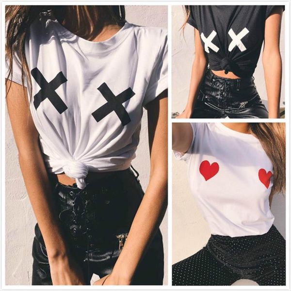 funny breast heart print women t shirt short sleeve o neck loose summer ladies tee clothes camisetas mujer, White
funny breast heart print women t shirt short sleeve o neck loose summer ladies tee clothes camisetas mujer, White
