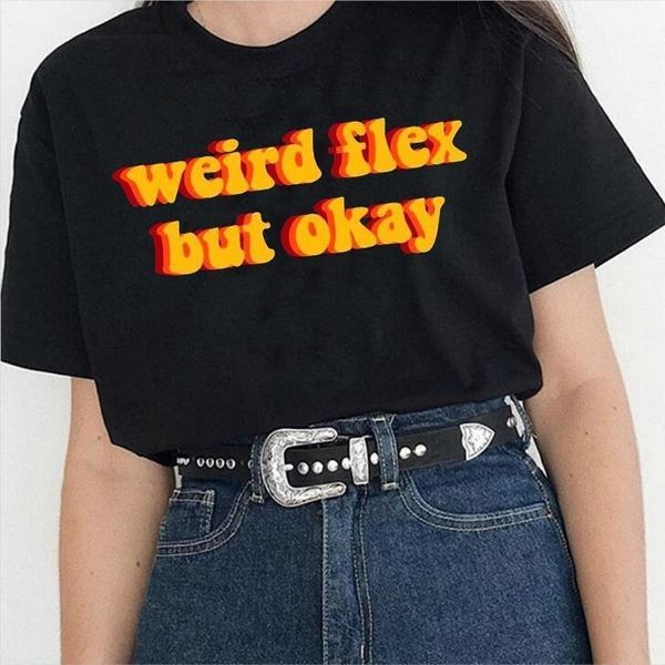 kuakuayu hjn weird flex womens t shirt but okay letter print summer fashion unisex, White
kuakuayu hjn weird flex womens t shirt but okay letter print summer fashion unisex, White