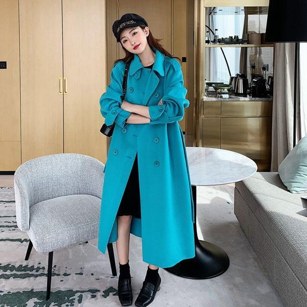 women's wool & blends classic double breasted faced cashmere overcoat for women, Black
women's wool & blends classic double breasted faced cashmere overcoat for women, Black