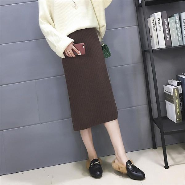skirts skirt women knee-length solid color high waist 2021 knit long thin europes and american style womens sweaters vestidos lxj1027, Black
skirts skirt women knee-length solid color high waist 2021 knit long thin europes and american style womens sweaters vestidos lxj1027, Black