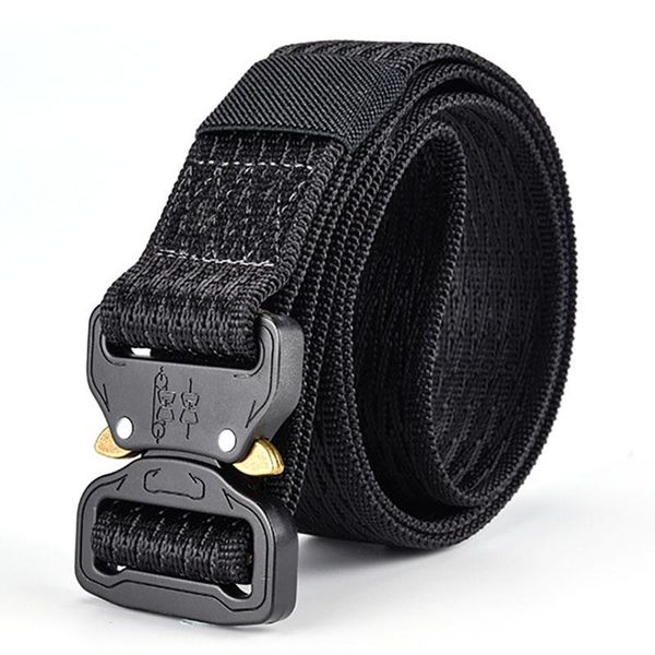 military tactical nylon belt metal buckle adjustable army outdoor quick release hunting training men student sports waist support, Black;gray
military tactical nylon belt metal buckle adjustable army outdoor quick release hunting training men student sports waist support, Black;gray