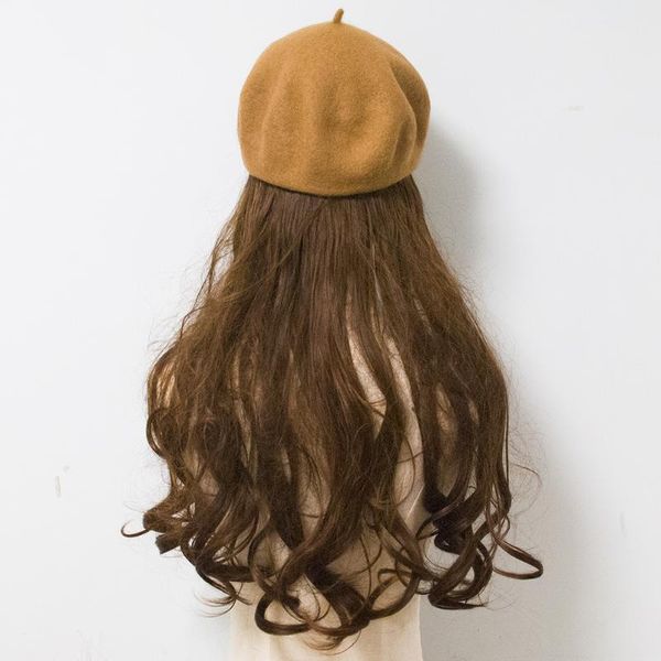 beanies wig cap beret removable dual-use hat dark brown long hair italian wave 60cm french curl
beanies wig cap beret removable dual-use hat dark brown long hair italian wave 60cm french curl