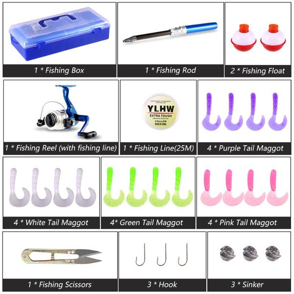 full fishing kits rod and reel combo 1.8m 2.1m 2.4m feeder spinning set hooks soft lures swivels bag boat rods
full fishing kits rod and reel combo 1.8m 2.1m 2.4m feeder spinning set hooks soft lures swivels bag boat rods