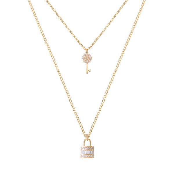 chokers oyb korean version of the classic key and lock lover confession pendant necklace female short fashion jewelry, Golden;silver
chokers oyb korean version of the classic key and lock lover confession pendant necklace female short fashion jewelry, Golden;silver