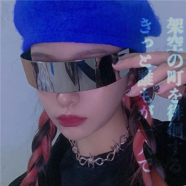 sunglasses 2021 fashionable all-in-one women oversized technology style uv400 eyewear uv protection, White;black
sunglasses 2021 fashionable all-in-one women oversized technology style uv400 eyewear uv protection, White;black